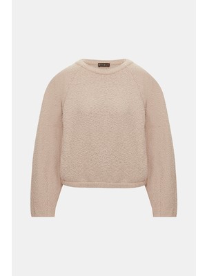 Vakko Powder Pink Round Neck Knitwear