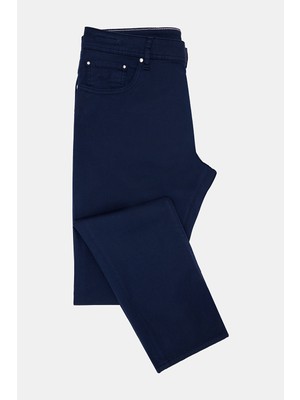 Jacob Cohen Navy Five-Pocket Trousers