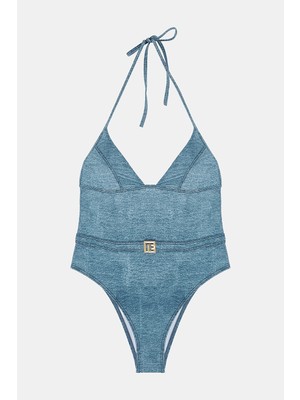 Balmain Balmaın Blue Swimsuit
