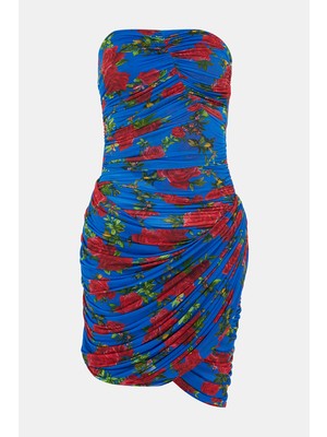 Magda Butrym Blue Mini Dress