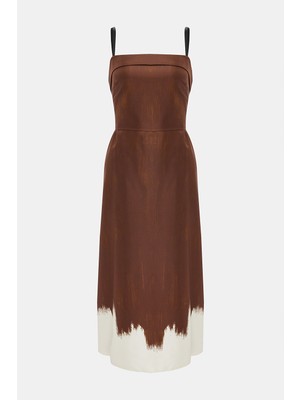 Proenza Schouler Brown Midi Dress