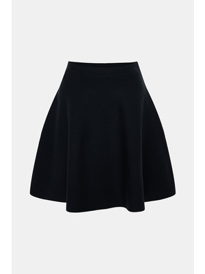 Vakko Black Knit Skirt