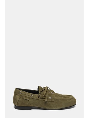Proenza Schouler Dark Khaki Suede Shoes