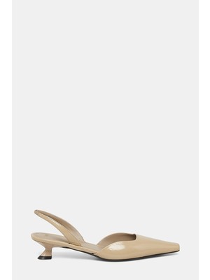 3 Juın Beige Leather Shoes