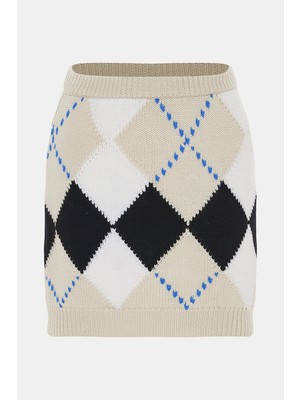 Marni Marnı Cream Patterned Skirt
