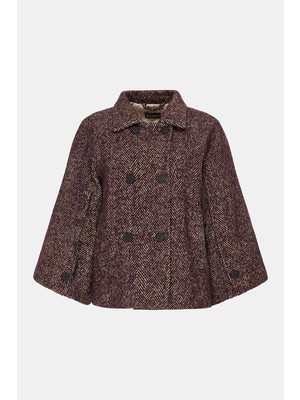 Vakko Burgundy Coat