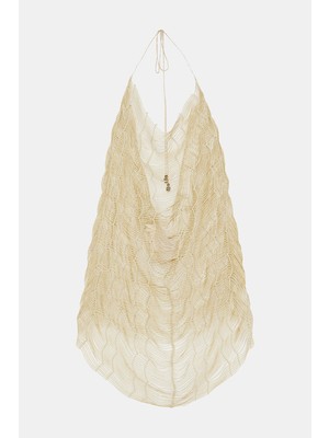 Chrıstıan Zen Gold Dress