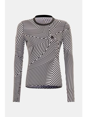 Perfect Moment Black Patterned Blouse
