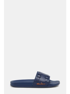 Santoni Santonı Blue Slippers