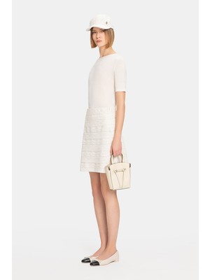 Vakko Ecru Skirt