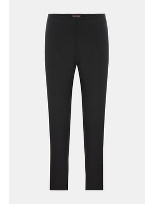 Vakko Black Slim-Leg Trousers