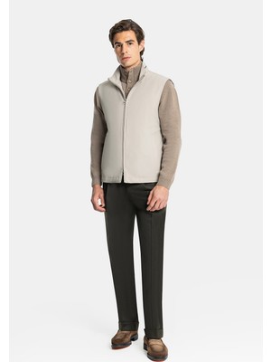Vakko By Berwıch Single-Pleat Relaxed Fit Trousers