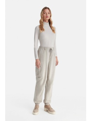 Vakko By Lorena Antonıazzı Beige Cargo Trousers