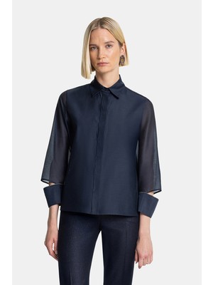 Vakko By Peserıco Navy Shirt