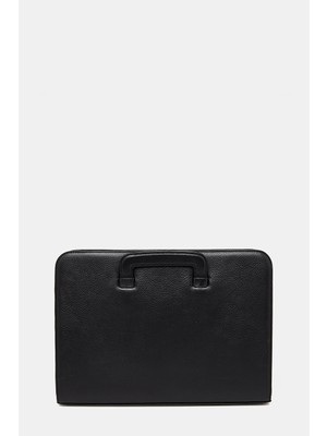 Vakko Black Leather Bag