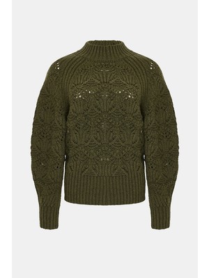 Zimmermann Zımmermann Green Wool Knit Sweater