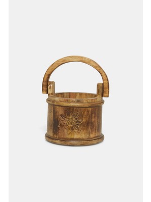 Vakko Wooden Handle Basket