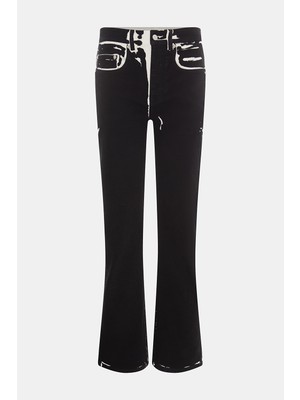 Proenza Schouler Black Straight-Leg Trousers