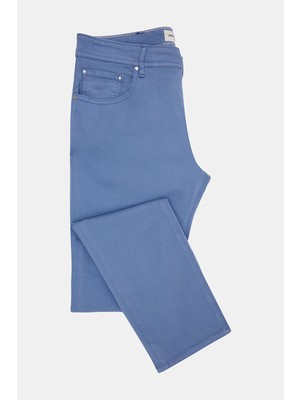 Jacob Cohen Blue Five-Pocket Trousers