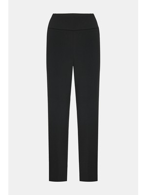 Vakko By Peserıco Black Slim-Leg Trousers
