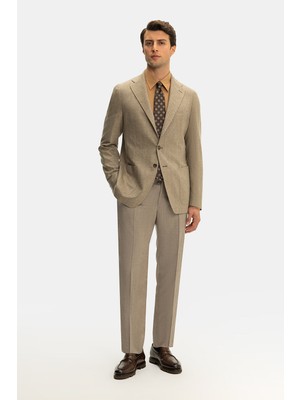 Vakko By Taglıatore Monopeto Half-Lined Wool Cashmere Jacket