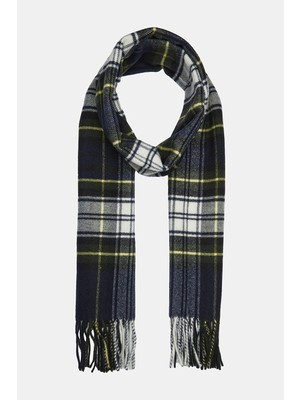 Vakko Patterned Wool Scarf