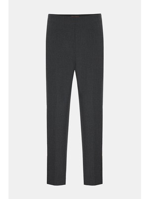 Vakko Anthracite Slim-Leg Trousers