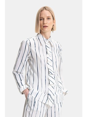 Vakko White Long Sleeve Shirt