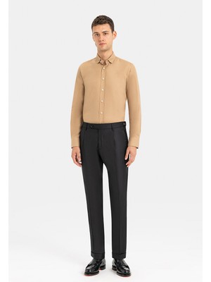Vakko By Berwıch Black Twill Trousers