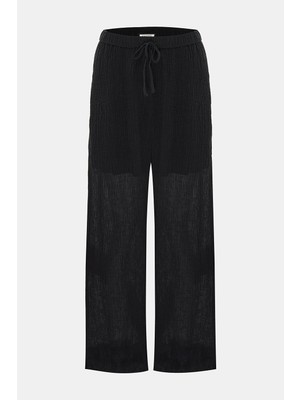 By Malene Birger By Malene Bırger Relaxed Fit Black Wide-Leg Trousers