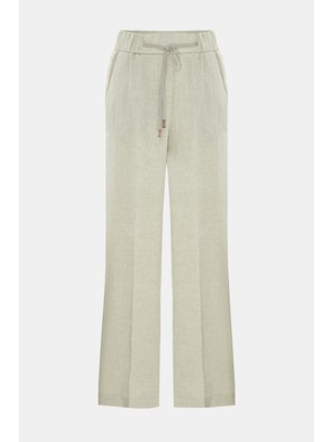 Vakko By Peserıco Mint Linen Trousers
