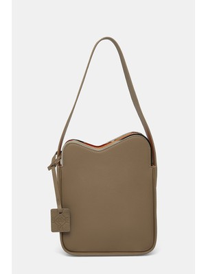 Vakko Mink Monogram Leather Bag