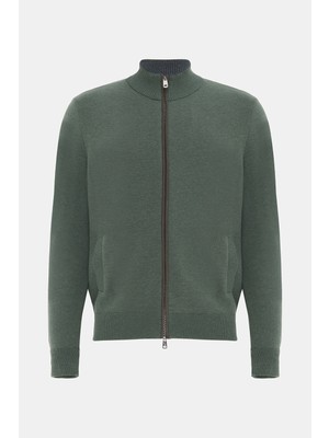 Vakko Green Knit Sweater