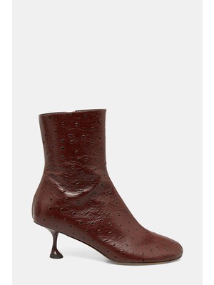 Proenza Schouler Dark Brown Leather Heeled Boots