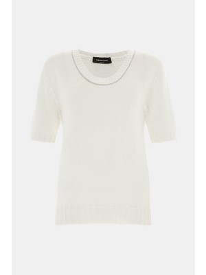 Fabiana Filippi Fabıana Fılıppı Ecru Cashmere Knit Sweater