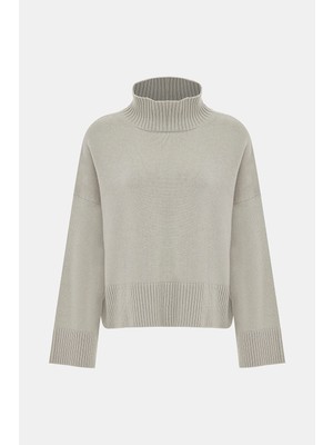 Eleventy Beige Mock Neck Knitwear