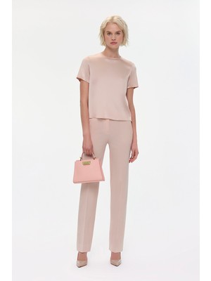 Vakko Powder Pink Trousers