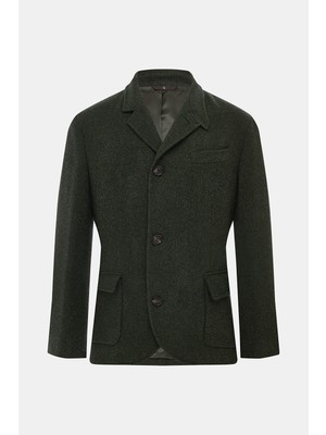 Vakko Lined Wool Cashmere Jacket