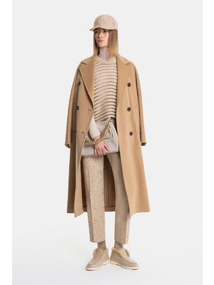Vakko Camel Coat
