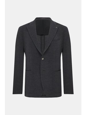 Vakko By Taglıatore Monopeto Half-Lined Jersey Jacket