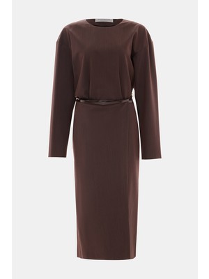 Phılosophy Brown Midi Dress