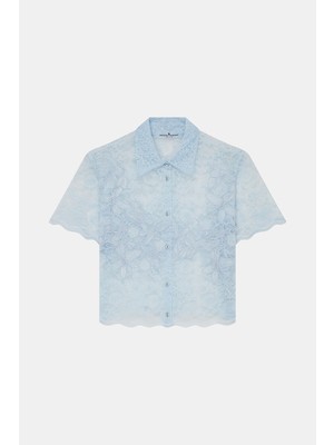 Ermanno Scervino Ermanno Scervıno Blue Short Sleeve Shirt
