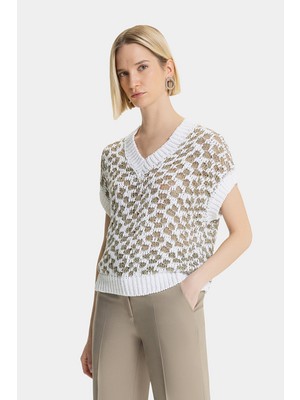 Vakko By Peserıco Khaki-Gold Sweater