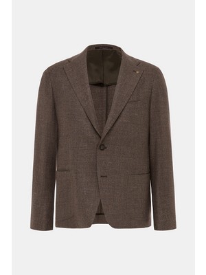 Vakko Single-Breasted Half-Lined Jacket
