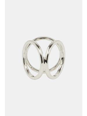 Vakko Silver Scarf Ring