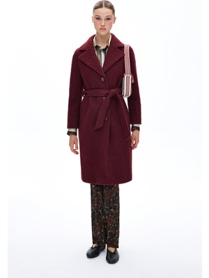 Helene Berman Burgundy Pea Coat