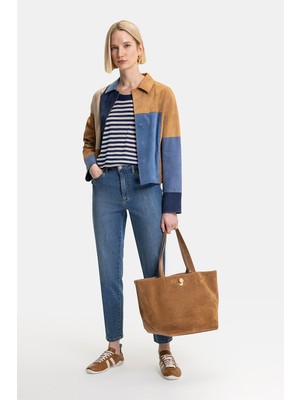 Vakko Blue Slim-Leg Denim Trousers