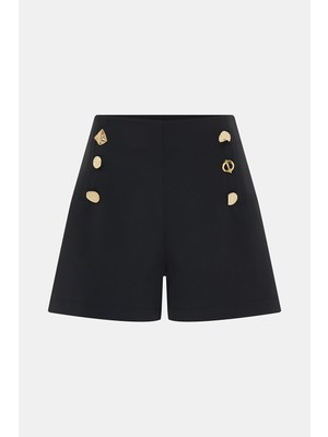 Vakko Black Shorts