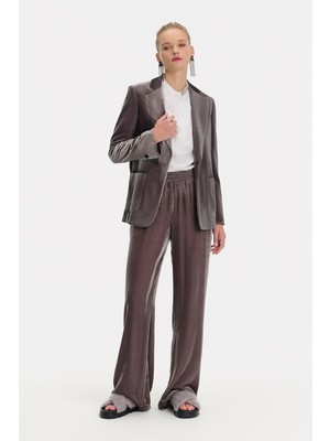 Eleventy Light Grey Wide Leg Trousers