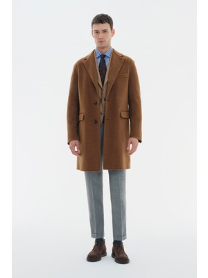 Vakko Cinnamon Wool/cashmere Coat